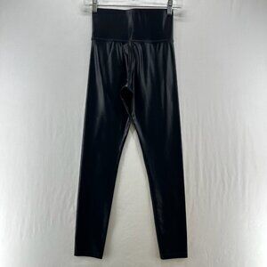Carbon 38 High Rise Full-length Leggings Sz XS Wide Waistband Takara Shine Black